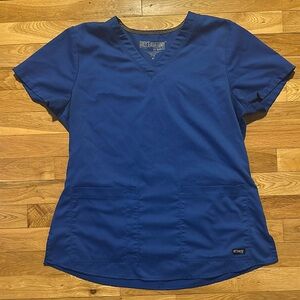 Medium Grey’s Anatomy Scrub Top- Royal Blue